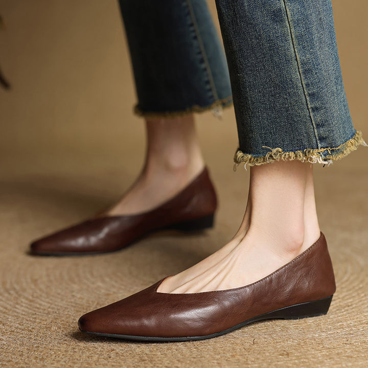 Loren Genuine Leather Flats