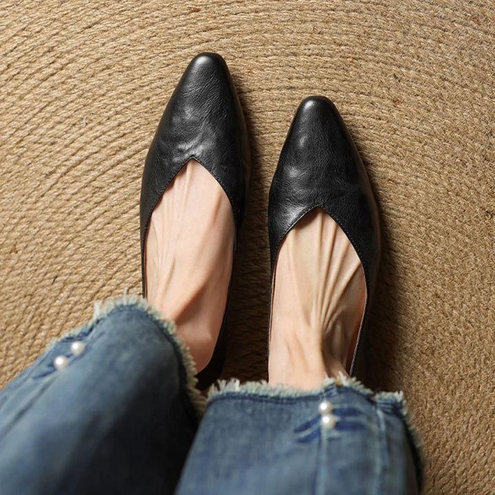 Loren Genuine Leather Flats