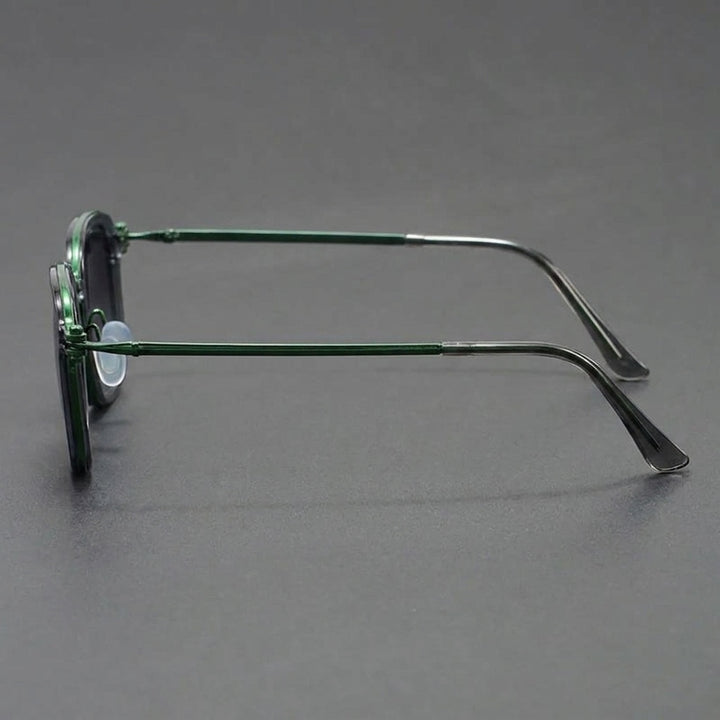 Taranto Metal Sunglasses — Green, side profile