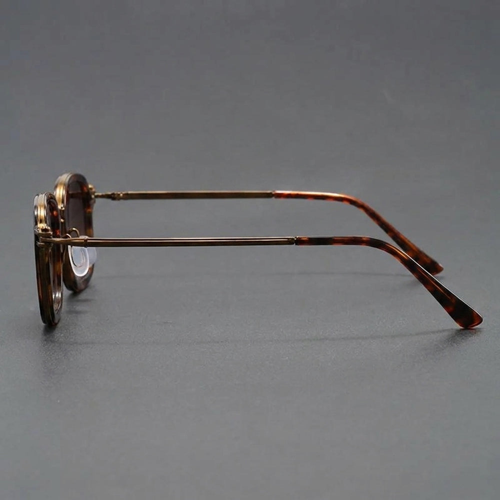 Taranto Metal Sunglasses — Leopard, side profile
