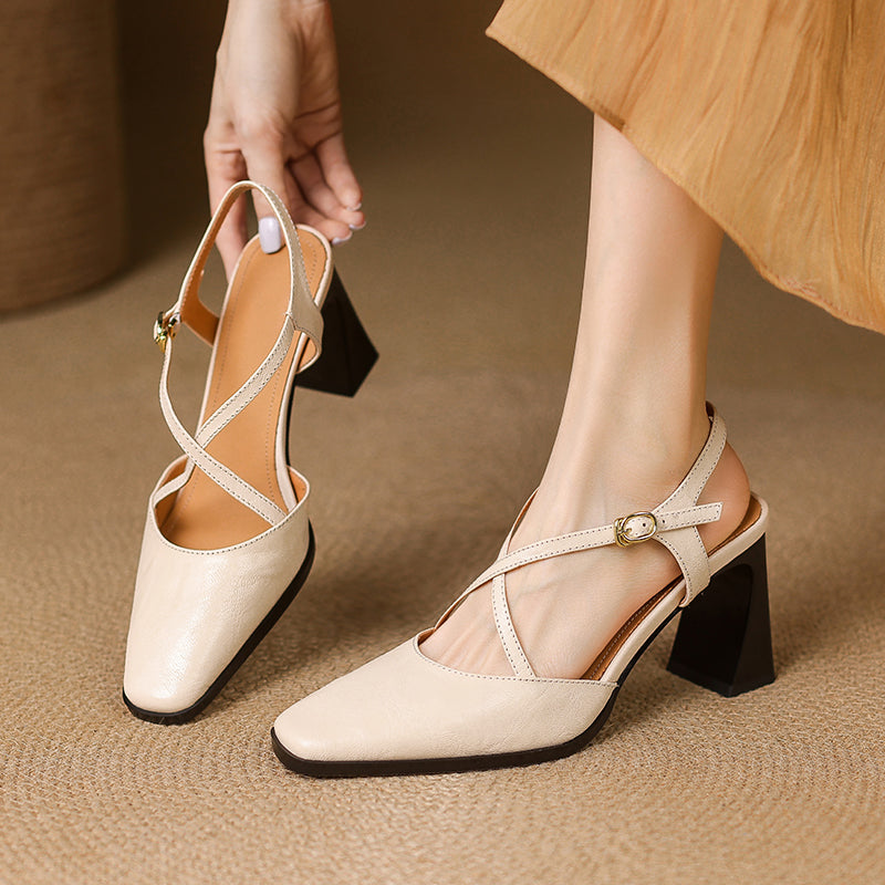 Sofia Genuine Leather Heels