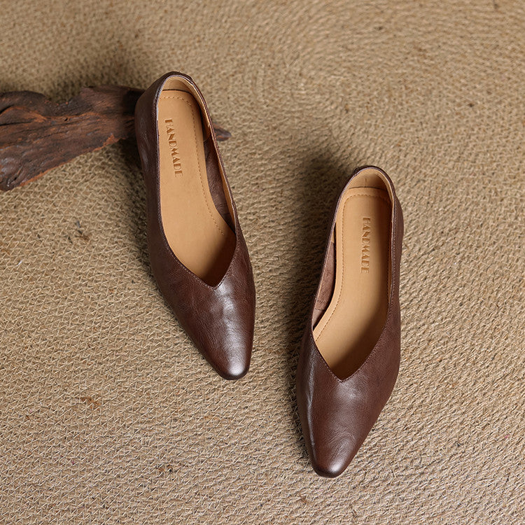 Loren Genuine Leather Flats