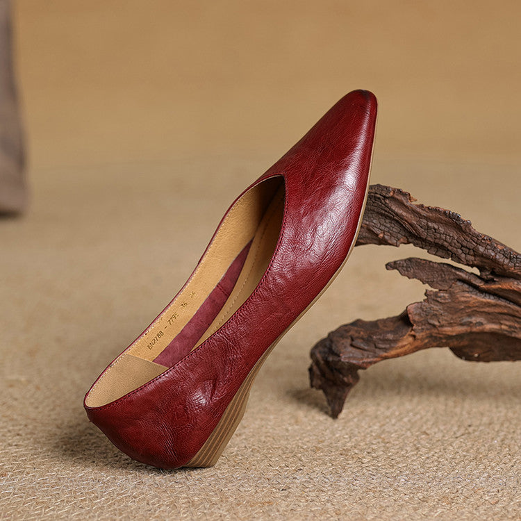 Loren Genuine Leather Flats