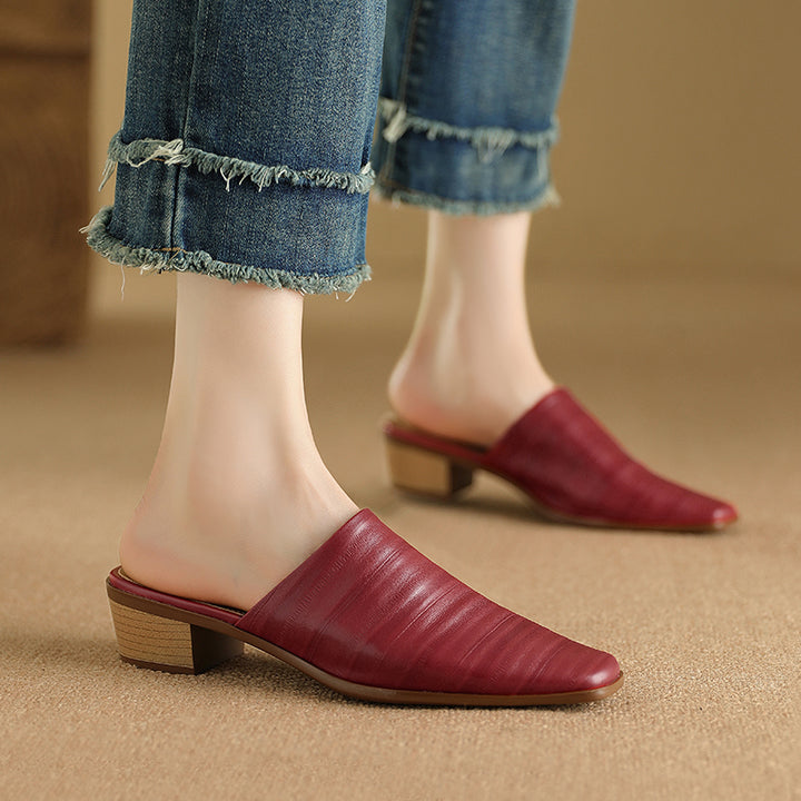 Sorrento Genuine Leather Mules