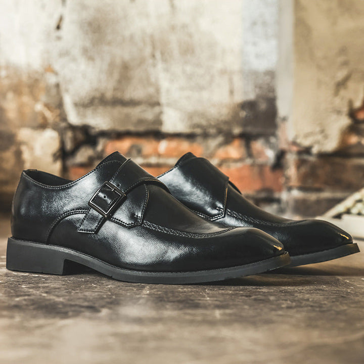 Pierson Leather Monk Strap Loafers