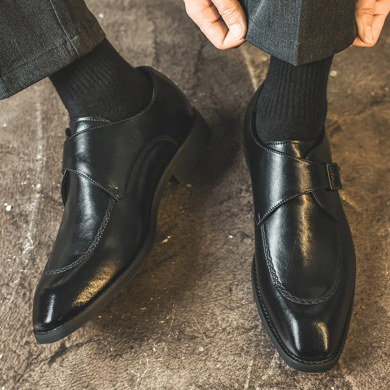 Pierson Leather Monk Strap Loafers