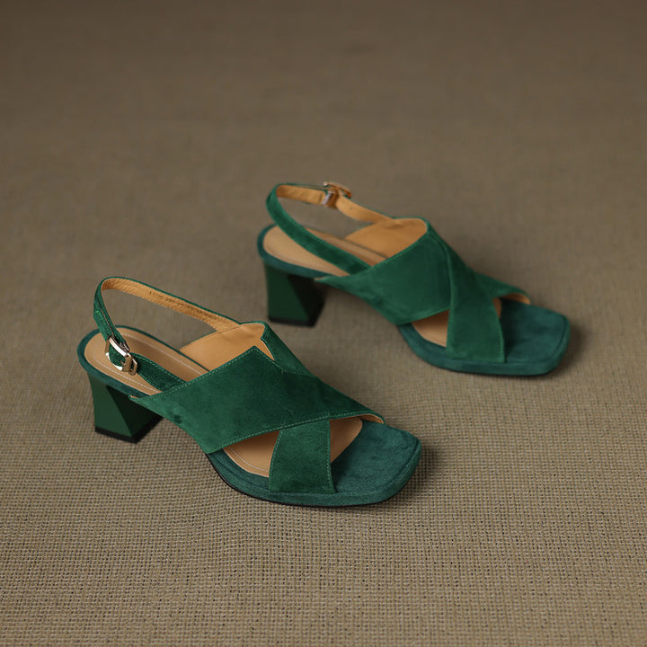 Nora Suede Heels
