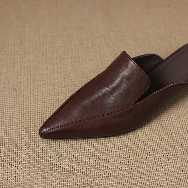Freya Genuine Leather Mules