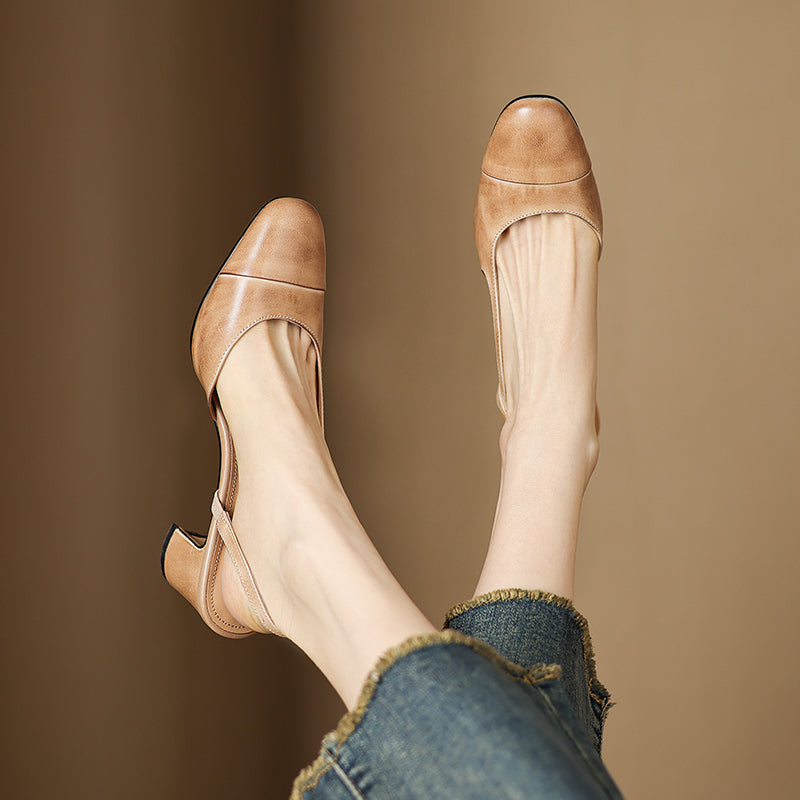 Viviana Leather Heels