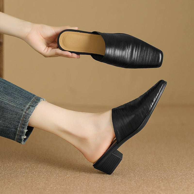 Sorrento Genuine Leather Mules