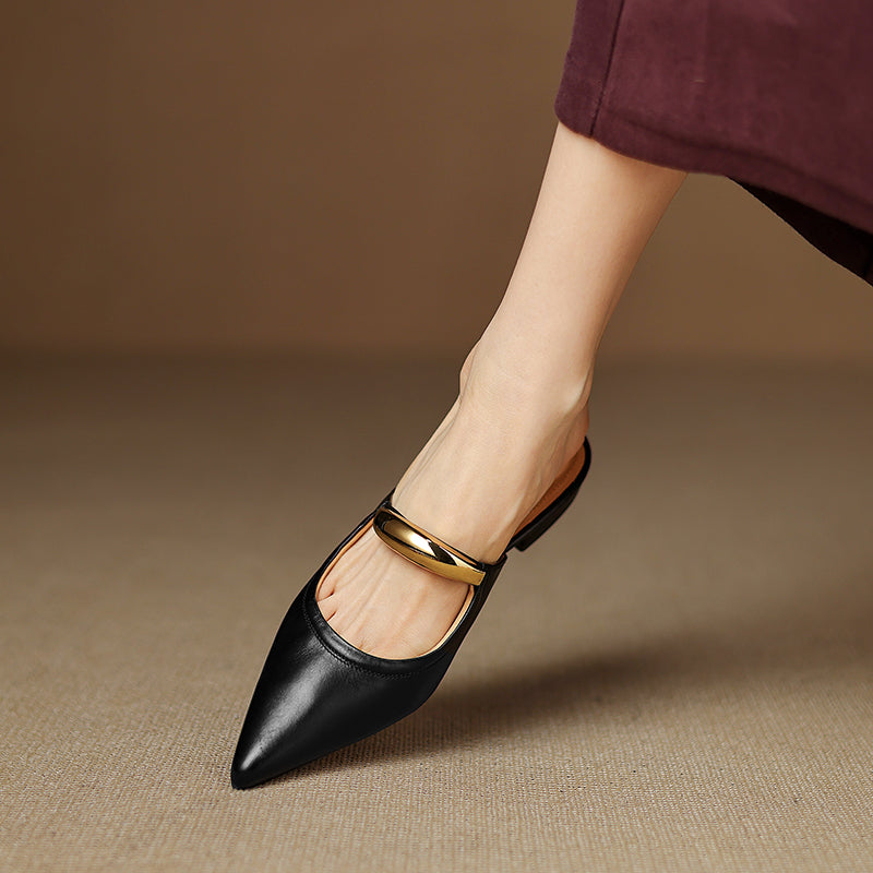 Vieste Genuine Leather Mules