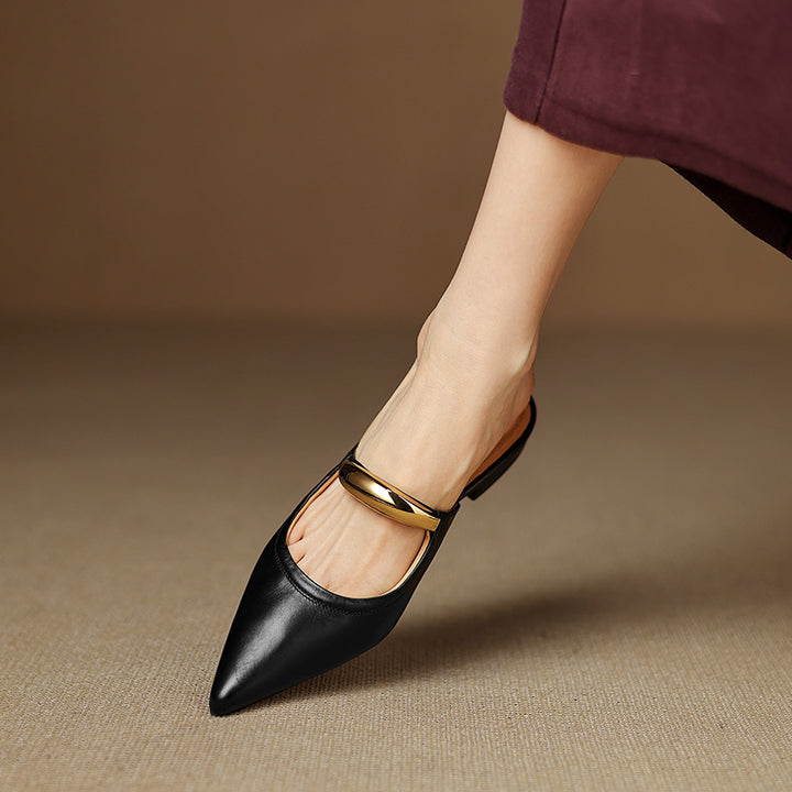 Vieste Genuine Leather Mules