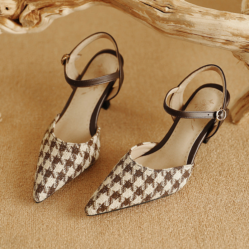 Milas Leather Heels
