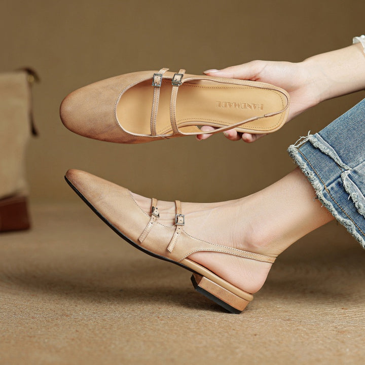 Hilton Leather Flats