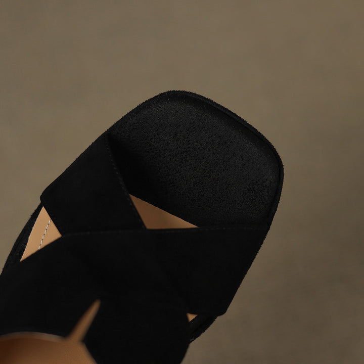 Nora Suede Heels