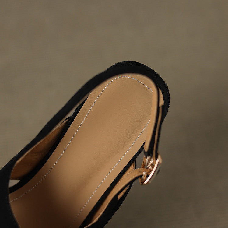 Nora Suede Heels
