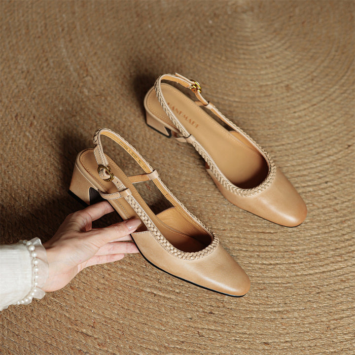 Soravina Leather Heels