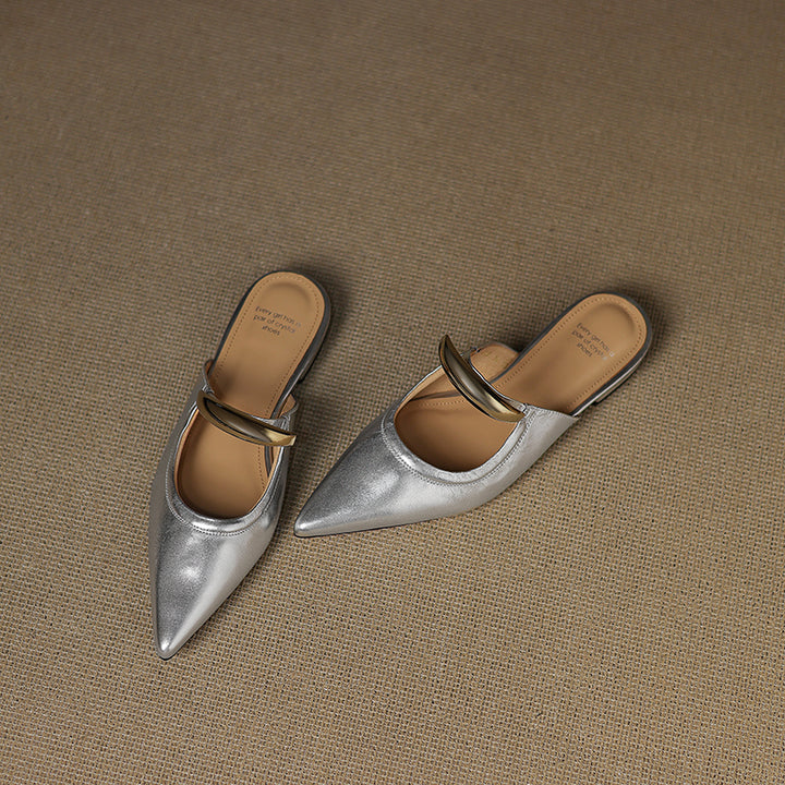 Vieste Genuine Leather Mules
