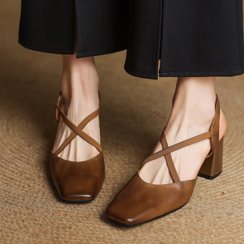 Blaire Leather Heels