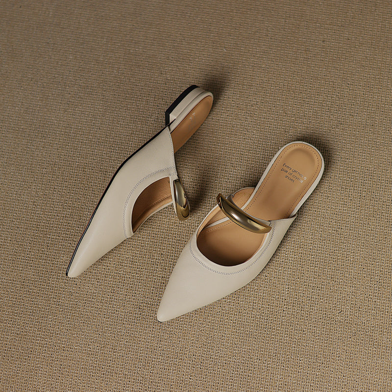 Vieste Genuine Leather Mules