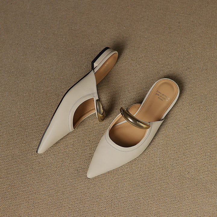 Vieste Genuine Leather Mules
