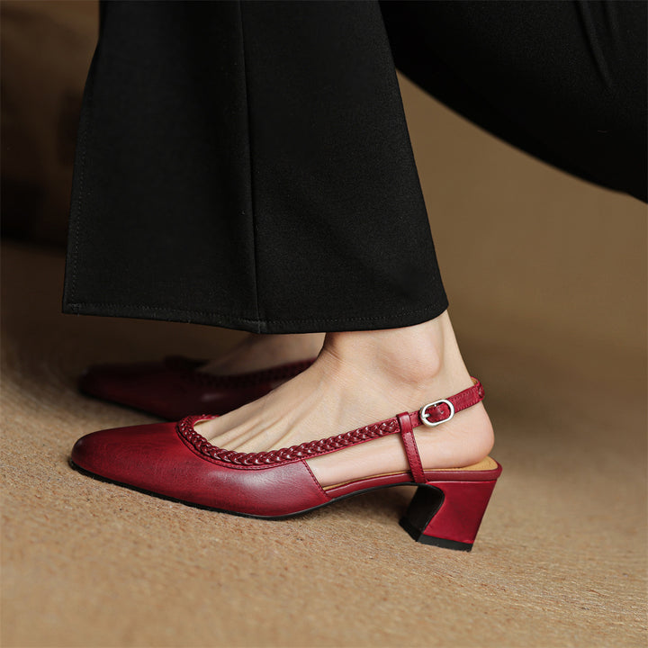 Soravina Leather Heels