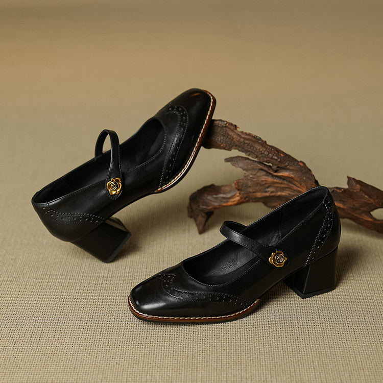 Messina Leather Heels