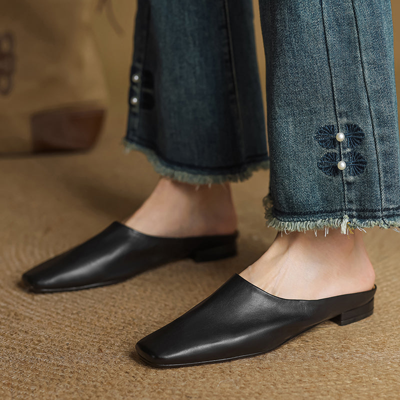 Ariana Leather Mules