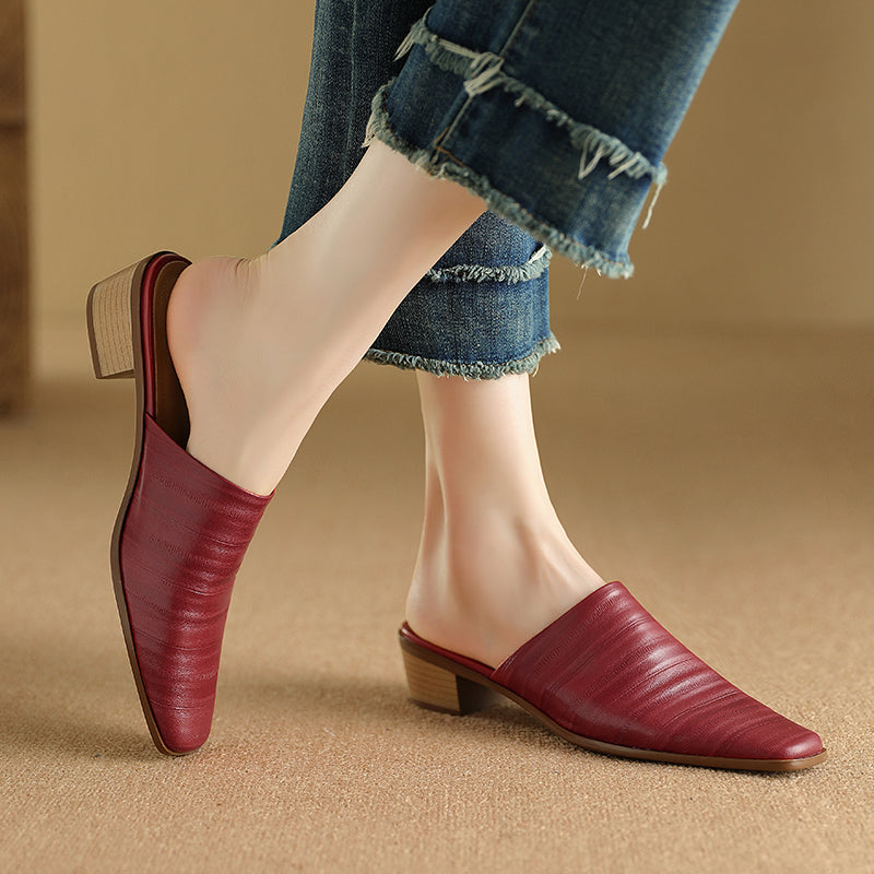 Sorrento Genuine Leather Mules