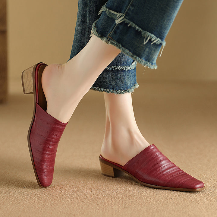 Sorrento Genuine Leather Mules