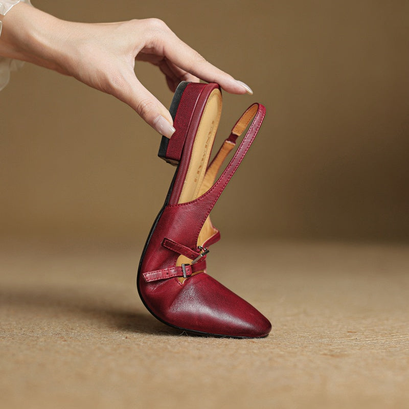 Hilton Leather Flats