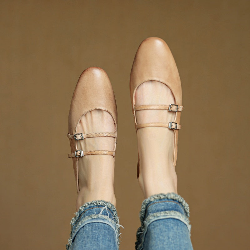 Hilton Leather Flats