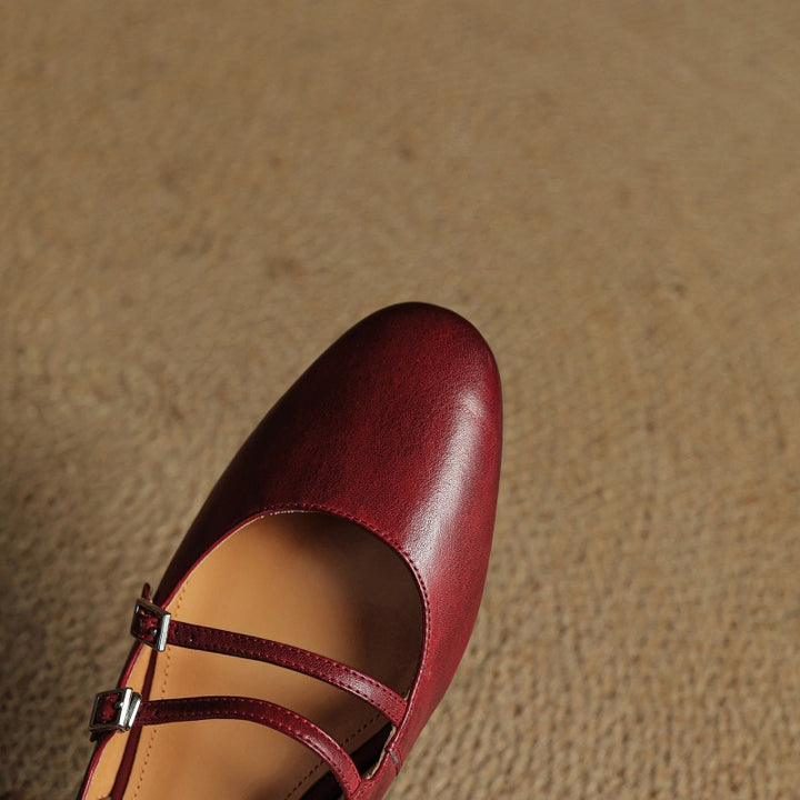 Hilton Leather Flats