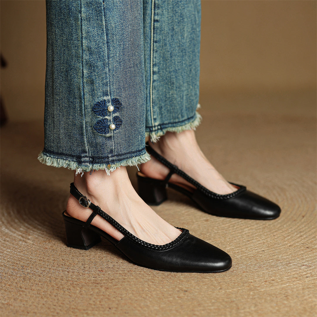 Soravina Leather Heels