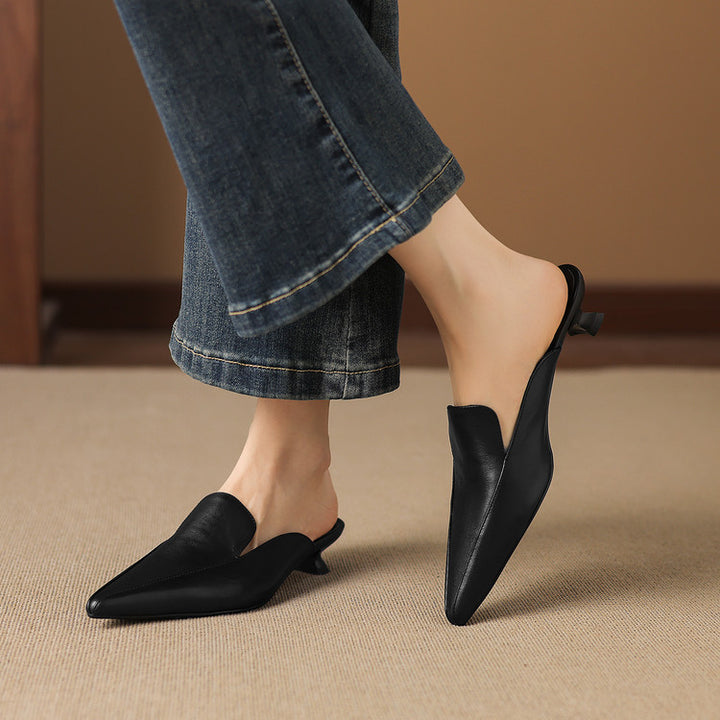 Freya Genuine Leather Mules