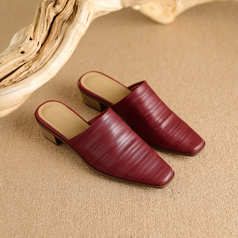 Sorrento Genuine Leather Mules