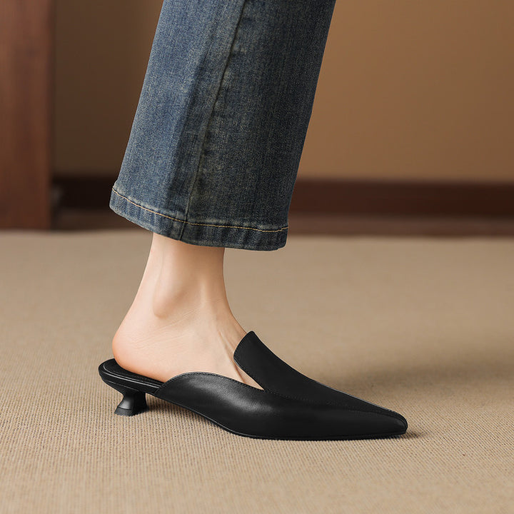 Freya Genuine Leather Mules