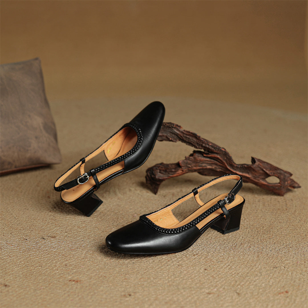 Soravina Leather Heels