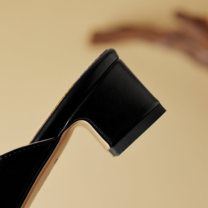 Victoria Leather Mules