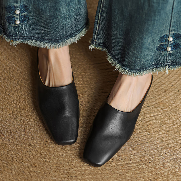 Ariana Leather Mules