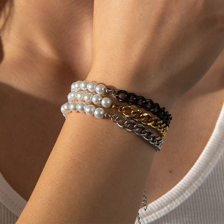 Cuban Pearl Bracelet