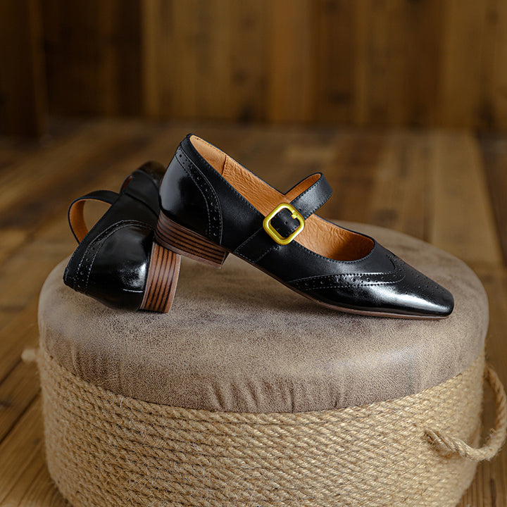 Emilia Leather Flats