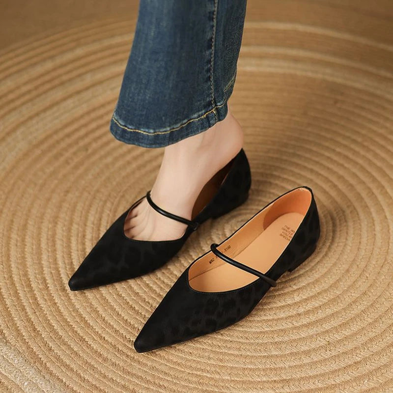 Calista Leather Flats
