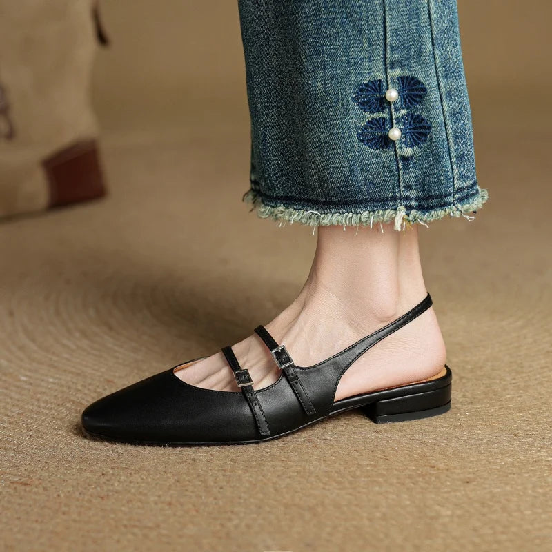 Hilton Leather Flats
