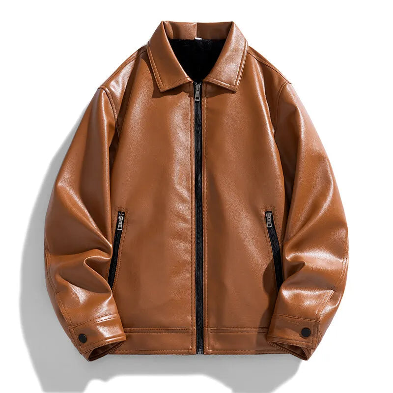 Bronco Leather Bomber Jacket