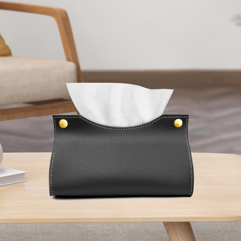 Luxe Leather Tissue Box Cover