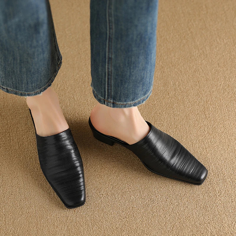 Sorrento Genuine Leather Mules
