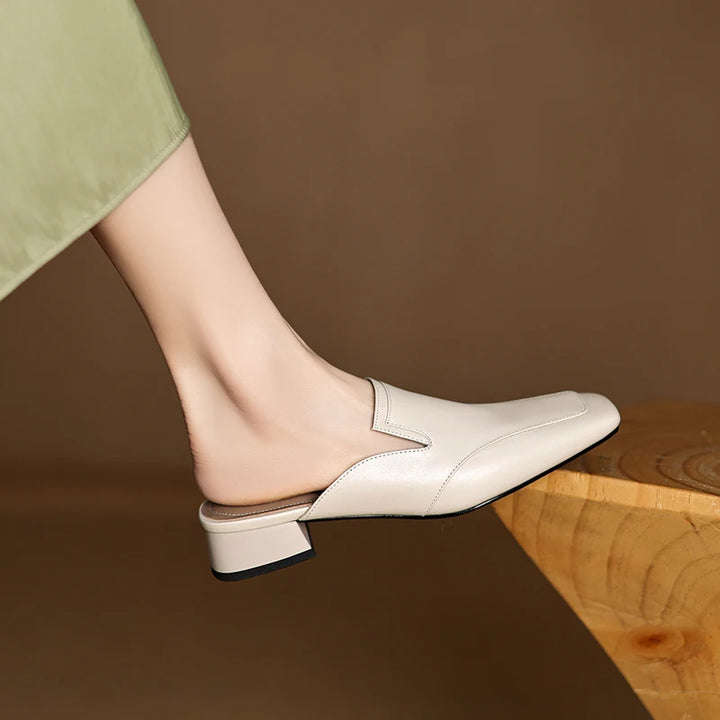 Bellesa Leather Mules