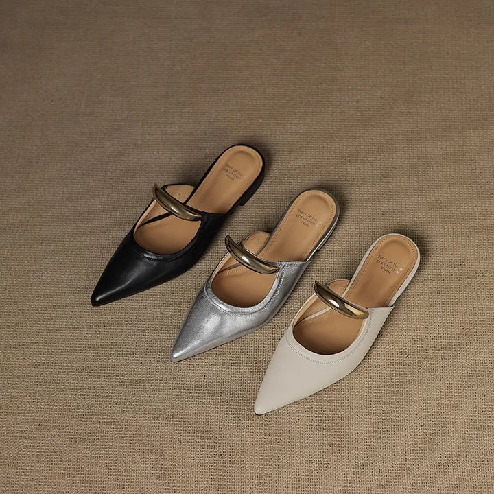 Vieste Genuine Leather Mules