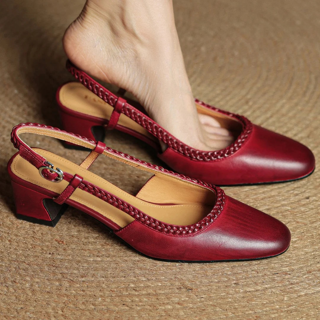 Soravina Leather Heels